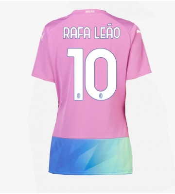 AC Milan Rafael Leao #10 Koszulka Trzecich Kobiety 2023-24 Krótki Rękaw